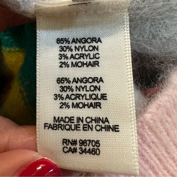 Rebecca Taylor Luxe Angora Blend Striped Sweater Size XS - Picture 12 of 12